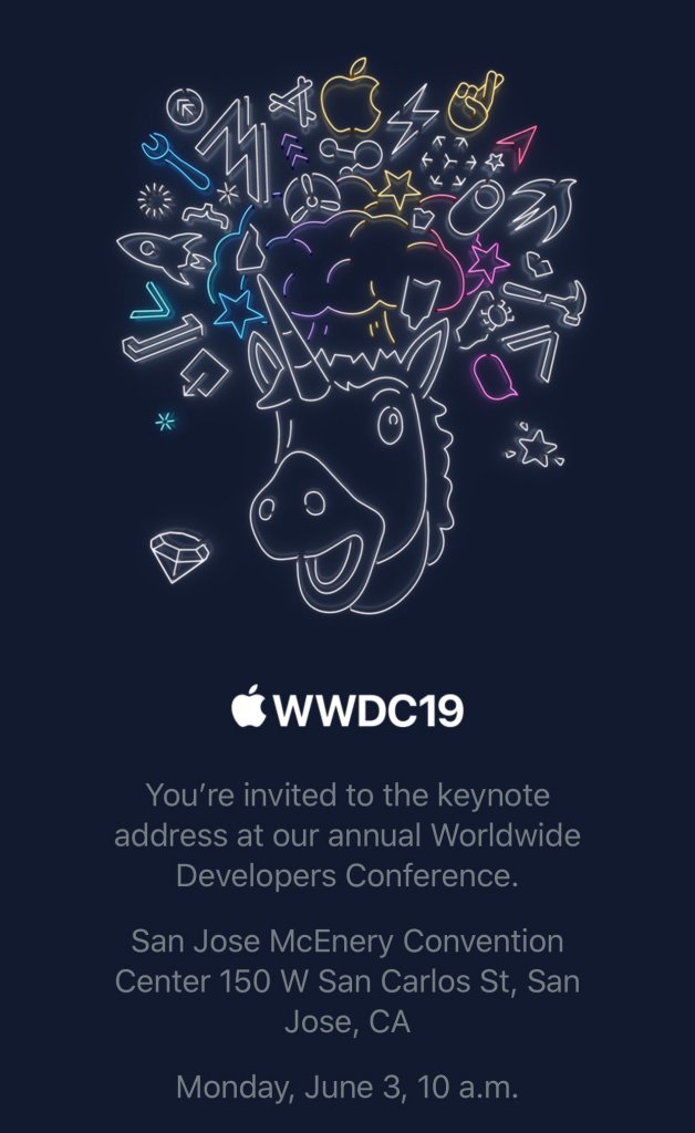 WWDC 2019 invitación